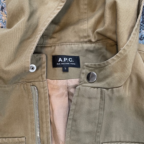 APC Tan Hooded Jacket - Picture 3 of 6